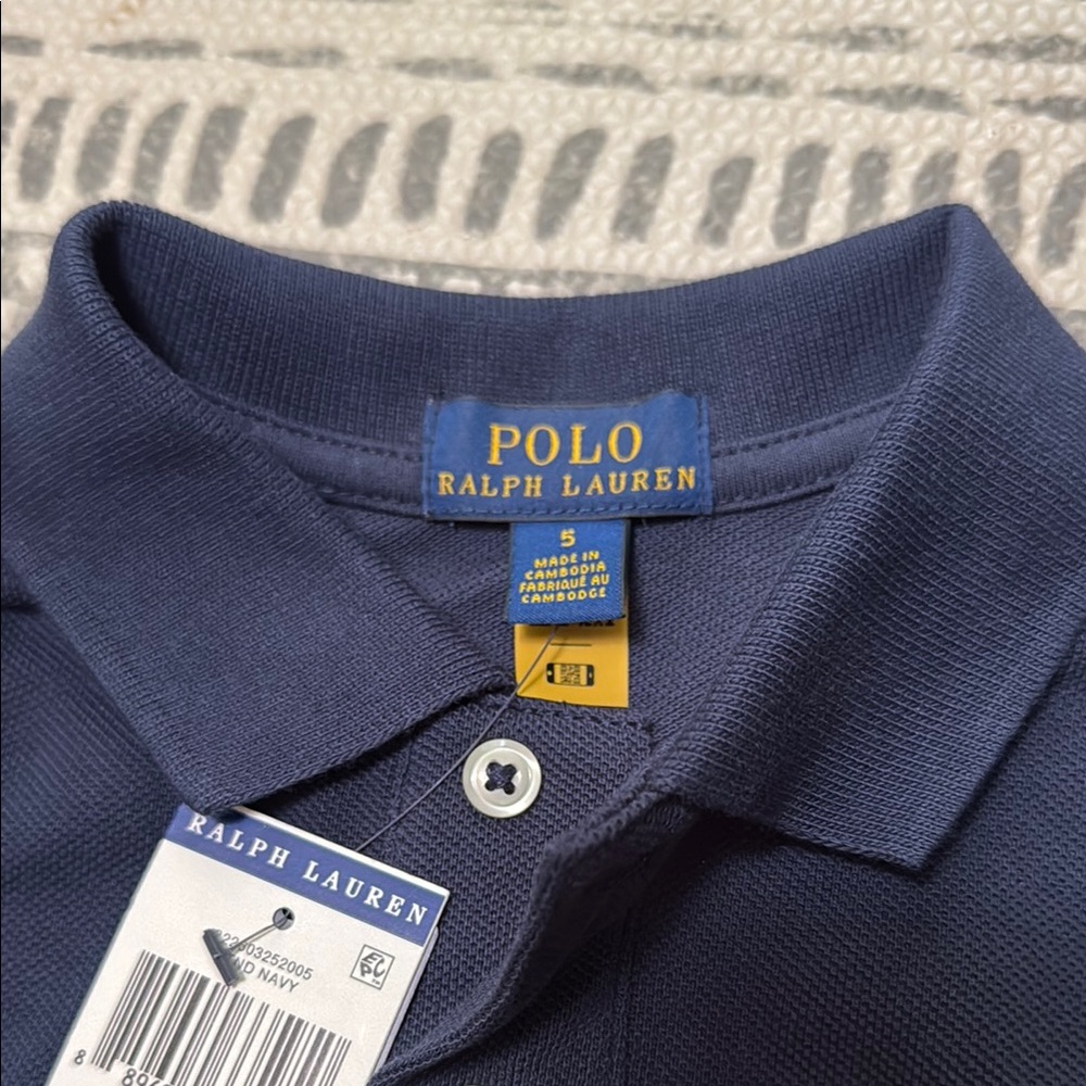 Polo by Ralph Lauren Blue Polo Shirt with Signature Logo - Picture 3 of 3